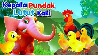 Lagu Anak 🇲🇨 Kepala Pundak Lutut Kaki  Animasi Ayam Bebek Gajah Dan Kucing [upl. by Rosenfeld]