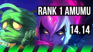 AMUMU vs EVELYNN JGL  Rank 1 Amumu 918 Legendary  EUNE Challenger  1414 [upl. by Aeirdna]