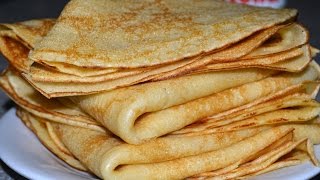 Recette de crêpes inratables avec les mesures exact أسهل طريقة لعمل الكريب بالمنزلmayaencuisine [upl. by Rheba449]