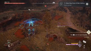 Horizon Forbidden West  Killed Machines While Gliding Trophy Achievement Burning Shores Dlc [upl. by Sola]