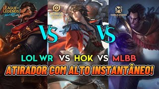 LOL WR vs HOK vs MLBB A comparação mais detalhada de ocrs gigantes em 3 mobas  Honor of Kings [upl. by Ahsiemat862]