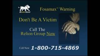 Relion Group Fosamax Warning 1min commercial 2012 [upl. by Ireg]