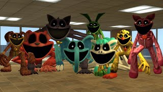 Surviving All Big Smiling Critters Chase Poppy Playtime  Garrys Mod [upl. by Suvart210]