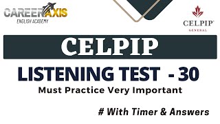 Celpip Listening Mock Test  Celpip Listening Test Practice With Answers [upl. by Cioffred154]