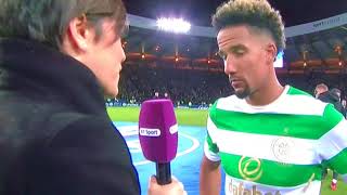 Celtic 20 Motherwell Betfred Cup Final 26 th November 2017 End Of Match Scott Sinclair Interview [upl. by Lyrej398]