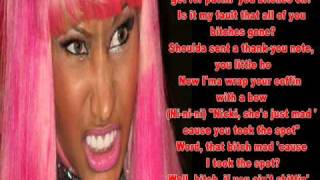 Nicki Minaj Roman Revenge Verse ONLY Lyrics [upl. by Osithe116]