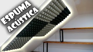 🔊 Cómo instalar ESPUMA ACÚSTICA INSONORIZACIÓN 4  Arrowzoom Foam Review  HABITACIÓNTALLER [upl. by Aivitnahs]