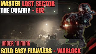 Destiny 2  The Quarry  Easy Solo Flawless Master Lost Sector  Warlock [upl. by Yruam]