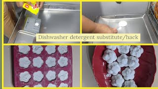 DISHWASHER HACK  DETERGENT SUBSTITUTE  USEFUL DURING LOCKDOWN [upl. by Odlaner118]