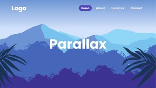 Parallax Scrolling Effect  HTML CSS amp JavaScript [upl. by Ayoras]