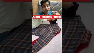 Best Shirt Folding Trick Technique shorts [upl. by Wauters]