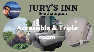 JURYS INN  Southampton accessible amp triple room [upl. by Tarrsus820]