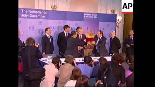 WRAP Chinese premier meets EU leaders presser and signing [upl. by Oyam400]