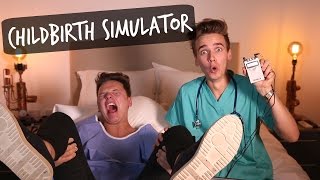 CHILDBIRTH SIMULATOR CHALLENGE ft CONOR MAYNARD [upl. by Mchale]