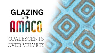 Glazing with Amaco Opalescents over Velvets [upl. by Pantia45]