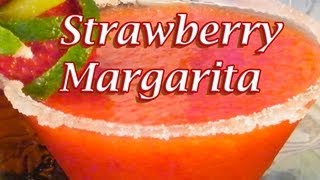 Fresh Strawberry Margarita Recipe  Margarita Recipes  TheFNDCcom [upl. by Luar]