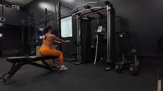 Seated cable rows with underhand grip [upl. by Nerek]