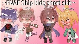 FNAF Fonnie Gacha Club Short ship kids skit💖 [upl. by Yalhsa]