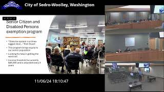 SedroWoolley City Council Study Session Meeting for November 6 2024 [upl. by Aisanat]