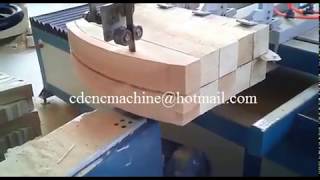 CNC band saw for cut curved wood with wood sawhorse [upl. by Otti]