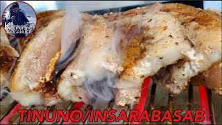 TINUNOINSARABASABPINULPOGAN  AUTHENTIC ILOCANO Recipe  PORK INIHAW  SMOKY GRILLED PORK BELLY [upl. by Eelram]