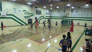 Senior High East Volleyball League Game Wainwright Bless Sac at Tofield Tuesday October 2224 [upl. by Ennaer747]