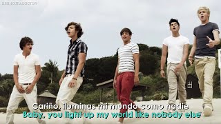 One Direction  What Makes You Beautiful  Lyrics  Español  Video Oficial [upl. by Jeanine]