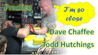 Dave Chaffee Todd Hutchings Arm Wrestling Practice [upl. by Obau967]