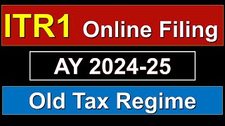 ITR1Income tax return filing online AY 2425 Online itr filing 2024 How to file itr1 salary [upl. by Ryter]