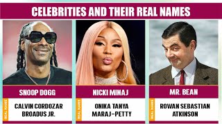 CELEBRITIES AND THEIR REAL NAMES REVEALED [upl. by Einot]