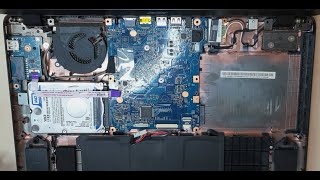 Acer Aspire ES1512 Disassembly and cleaning  thermal paste replacement  ram upgrade [upl. by Inafit]