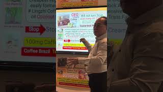 Shuang Hor Lingzhi coffee product explanation by Gold Diamond Mr Anthony Lim [upl. by Aronas775]