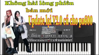 Update phiên bản 20 cho korg pa600 [upl. by Jem]