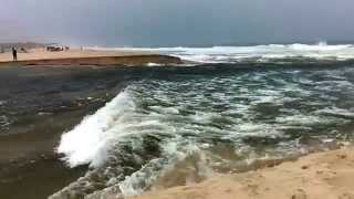 River meets Sea in Kerala India [upl. by Nauqram]