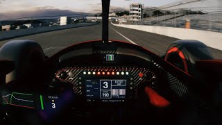 INDY CAR ASSETTO CORSA EVO LAGUNA SECA ONBOARD HELMET CAM [upl. by Ranite]