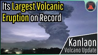 Kanlaon Volcano Eruption Update Largest Eruption Ever Produced Pyroclastic Flows [upl. by Stagg255]