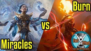 Miracles vs Burn  Legacy Magic the Gathering wCommentary  Brainstorm MTG  Fast Effect [upl. by Zosema]