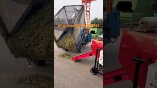 After the grass cutterit is pulled back for silage grasscutter haybaler foragebaler haycutter [upl. by Oretos]