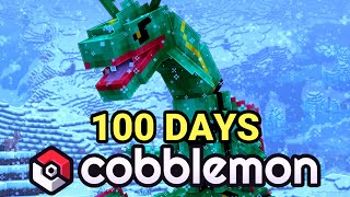 I Spent 100 Days In Minecraft Cobblemon Heres What Happened [upl. by Ayatal]