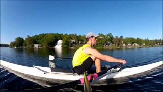 GoPro RowingSculling 90 Degree Side View wHandlebar Mount [upl. by Virgy]