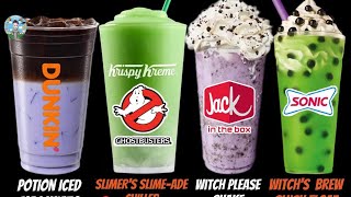 Which Halloween Drink is BETTER Dunkin vs Sonic vs Starbucks [upl. by Ivel]