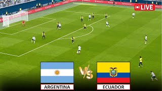 🔴LIVE  ARGENTINA vs ECUADOR I 5 JULY 2024 I LIVE MATCH STREAMING I eFOOTBALL PES 21 GAMEPLAY [upl. by Noswad216]