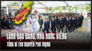 Lãnh đạo Đảng Nhà nước viếng Tổng Bí thư Nguyễn Phú Trọng  VTV24 [upl. by Ayres]