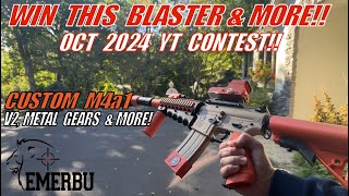 WIN THIS amp MORE Toy  CUSTOM “Safe Color” EMERBU M4 Gel Ball Blaster UPGRADED 250 FPS [upl. by Sirref]