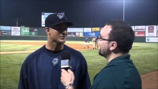 Knights TV Andre Rienzo talks after his seveninning nohitter [upl. by Lelia]