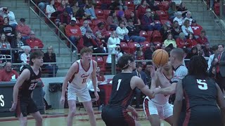 Farmington boys basketball beats Pea Ridge 7938 to stay undefeated in conference [upl. by Soisatsana79]