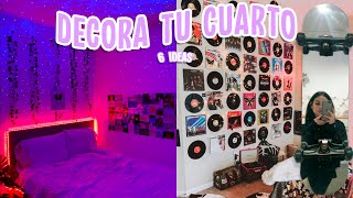 TRANSFORMA TU HABITACION 6 IDEAS PARA DECORAR TU CUARTO AESTHETIC PARTE 2  Tutoriales Belen [upl. by Hairacaz]