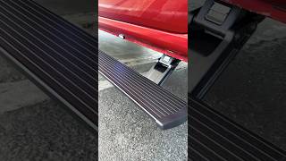 AMP PowerSteps Electric Running Boards On Chevy Silverado Trail Boa [upl. by Ecydnac]