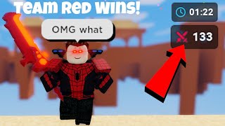 Beating 30v30 in 1 MINUTE with this Combo Roblox Bedwars [upl. by Ravens]