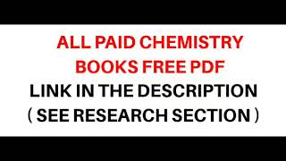 CHEMISTRY BOOKS FREE PDF [upl. by Ytisahc461]